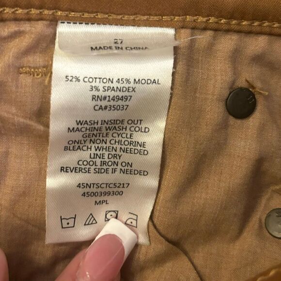 Joe’s Women’s Callie High Rise Cropped Bootcut Brown Button Fly Stretch Jeans 27 - Picture 6 of 8